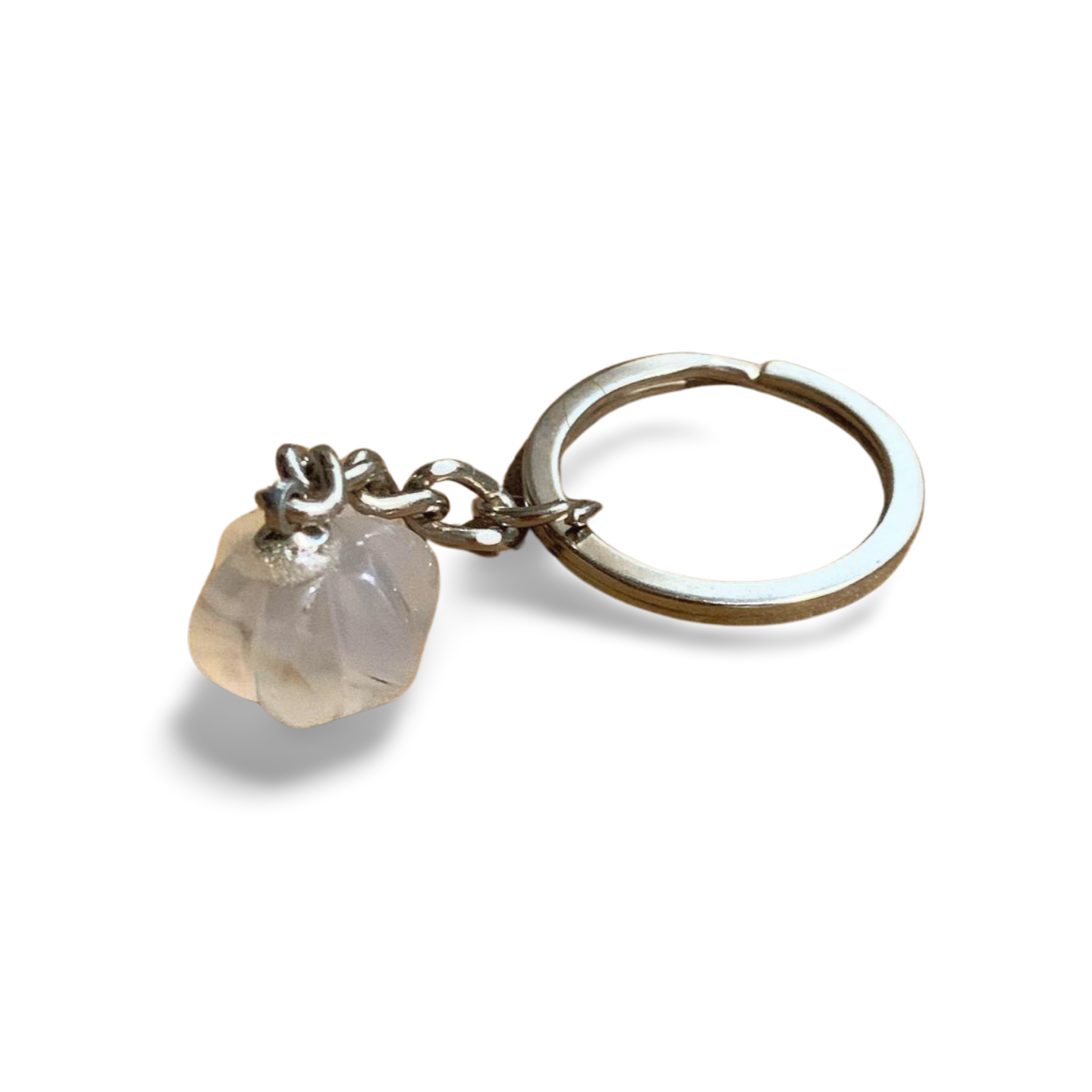 CHALCEDONY PUMPKIN KEYRING