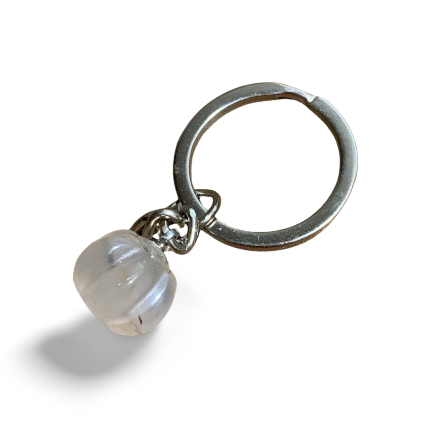 CHALCEDONY PUMPKIN KEYRING