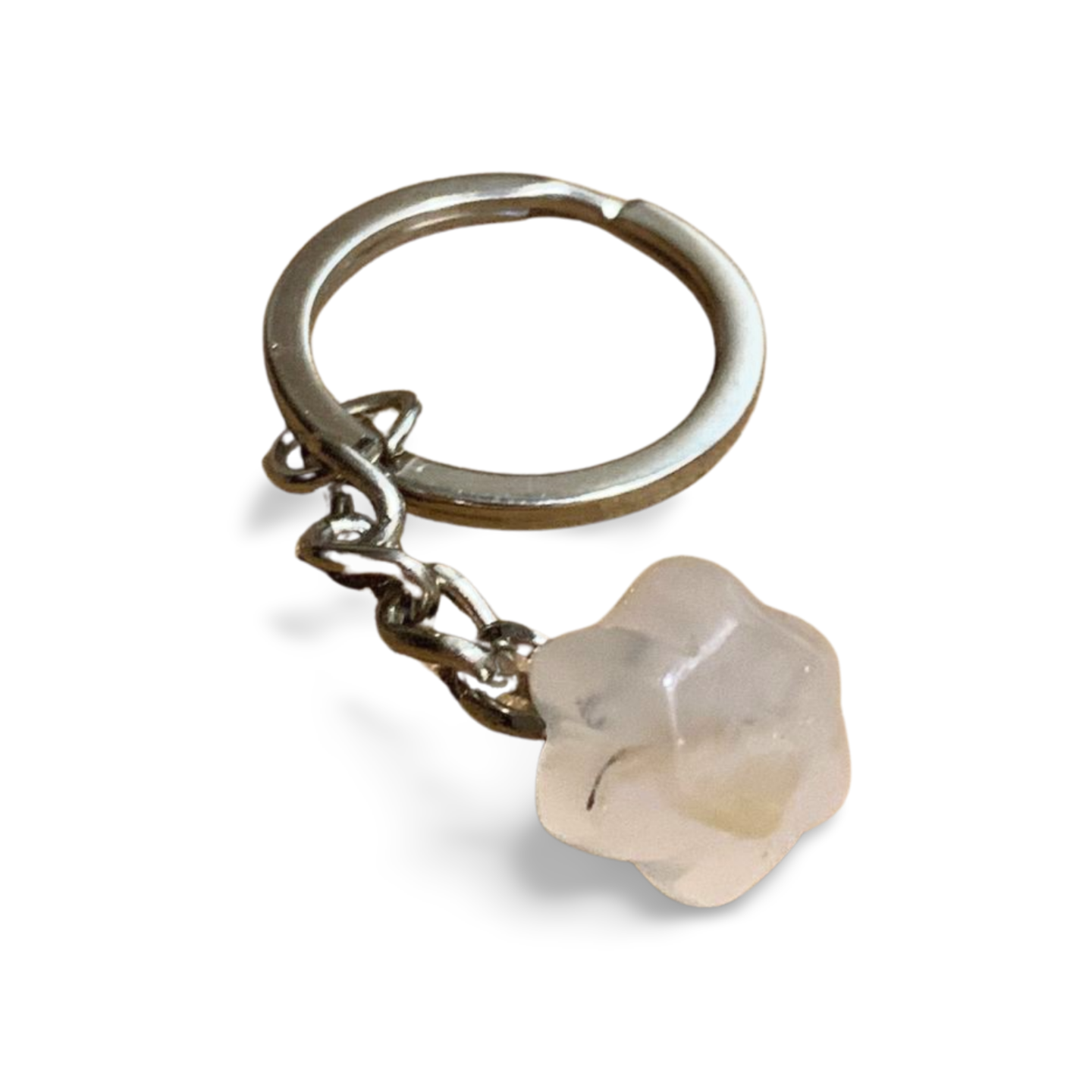 CHALCEDONY PUMPKIN KEYRING