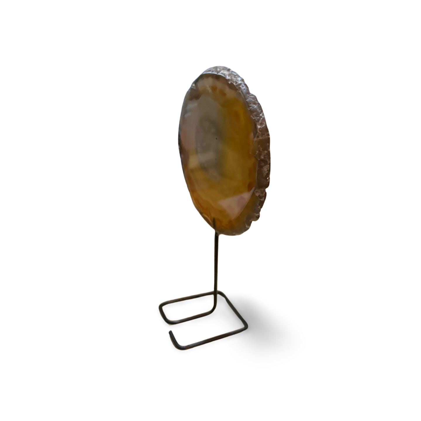 CARNELIAN AGATE SLAB on STAND