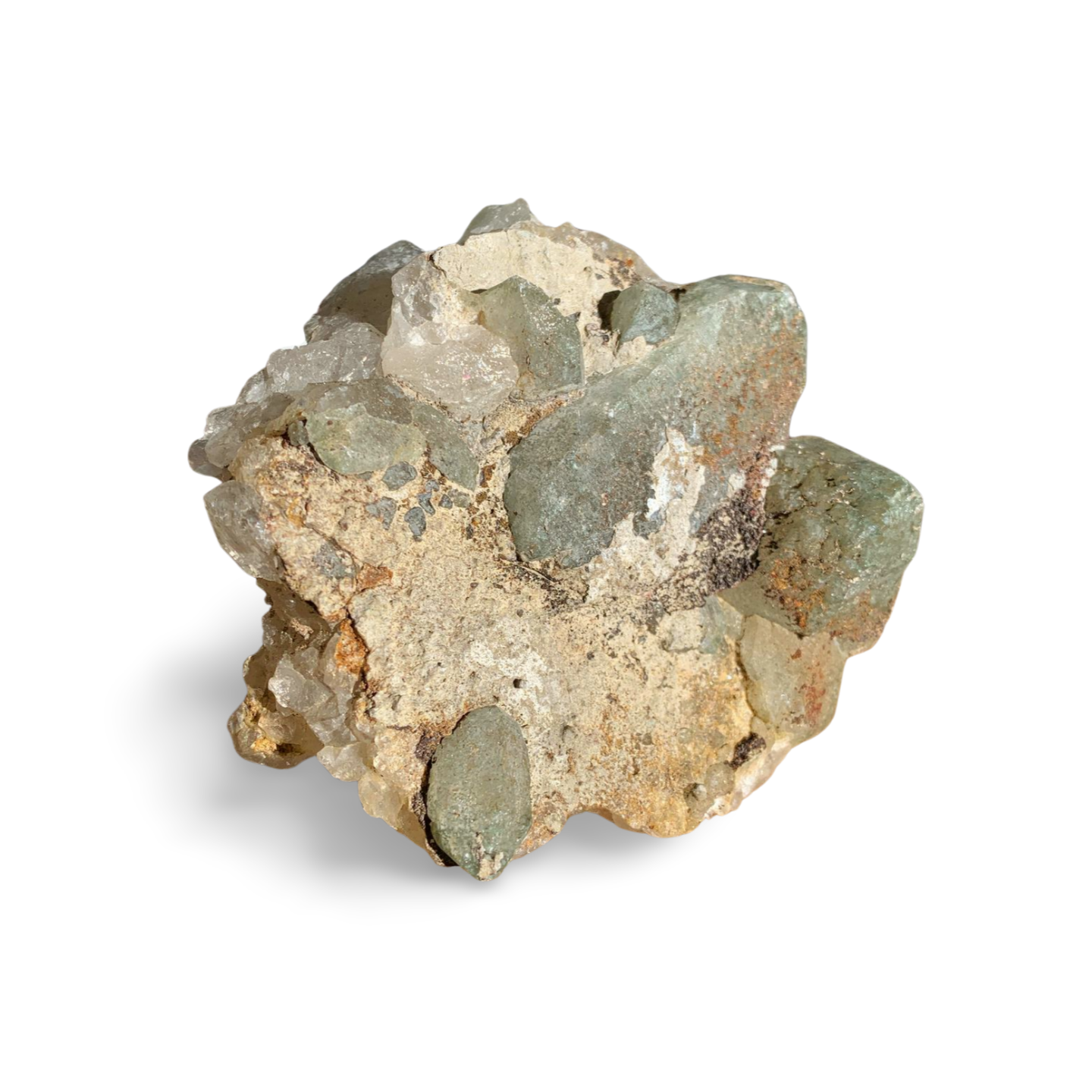 STATEMENT ELESTIAL CHLORITE in QUARTZ CLUSTER