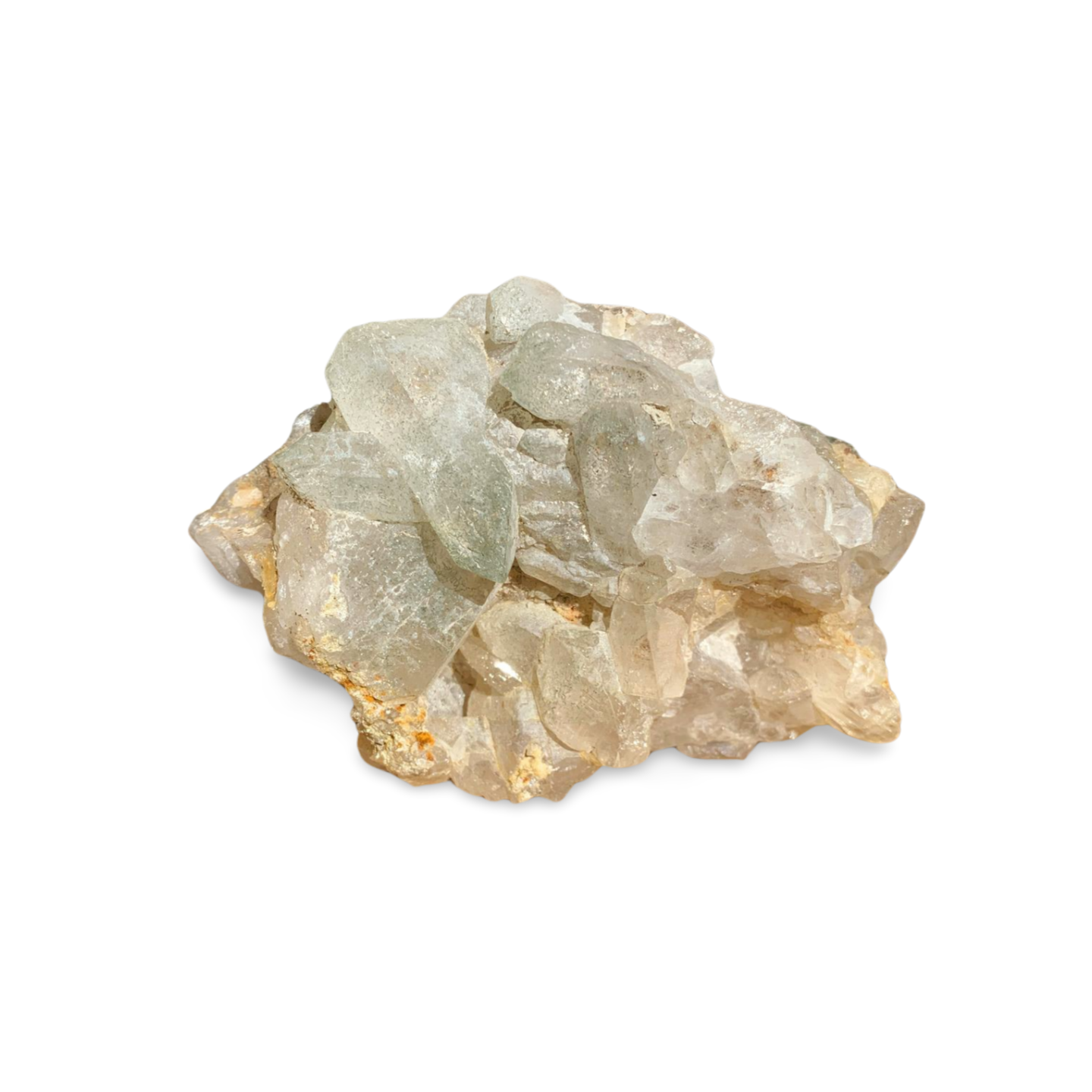 STATEMENT ELESTIAL CHLORITE in QUARTZ CLUSTER