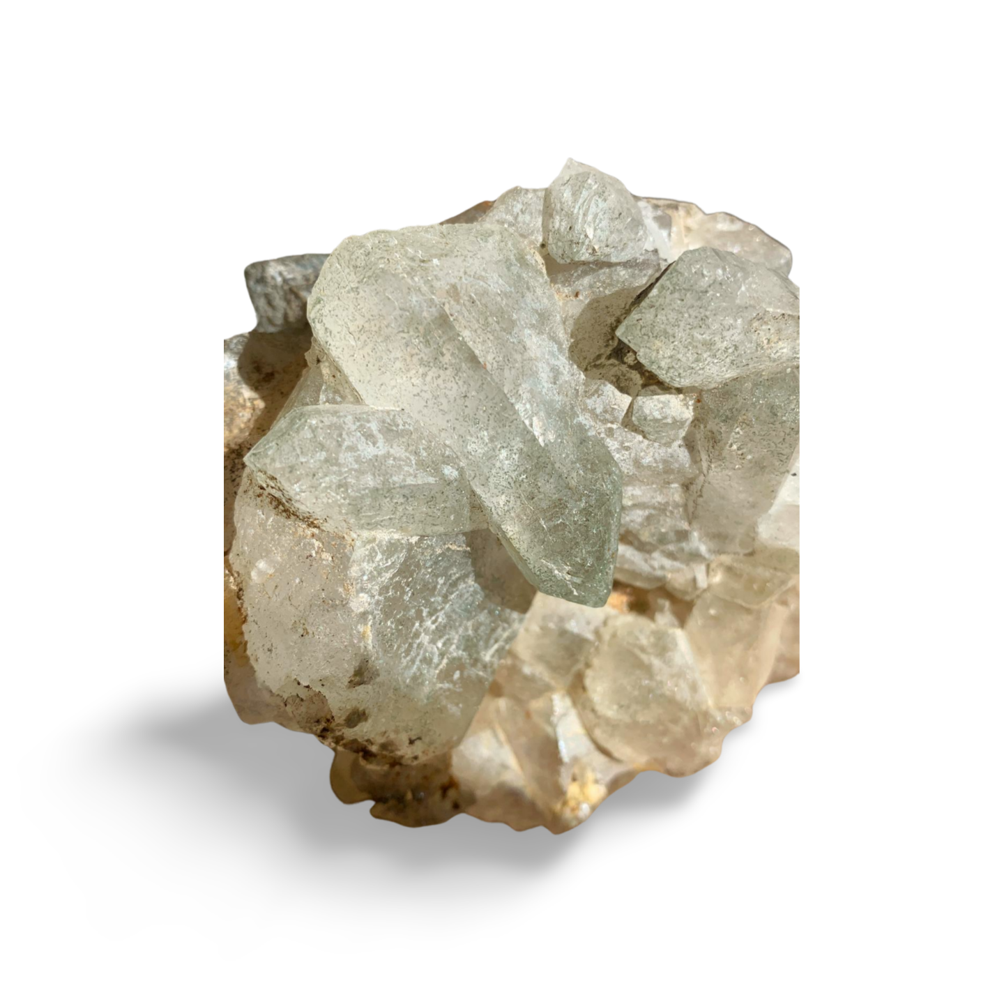 STATEMENT ELESTIAL CHLORITE in QUARTZ CLUSTER