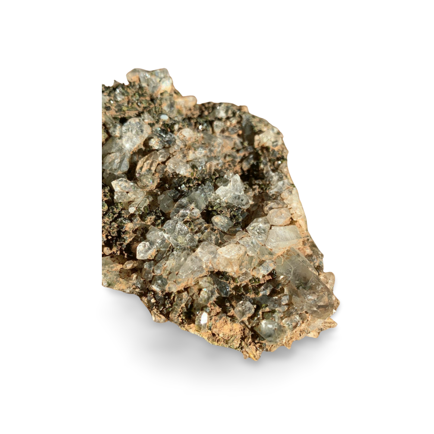 ANATOLIAN SPARKLY QUARTZ & EPIDOTE CLUSTER