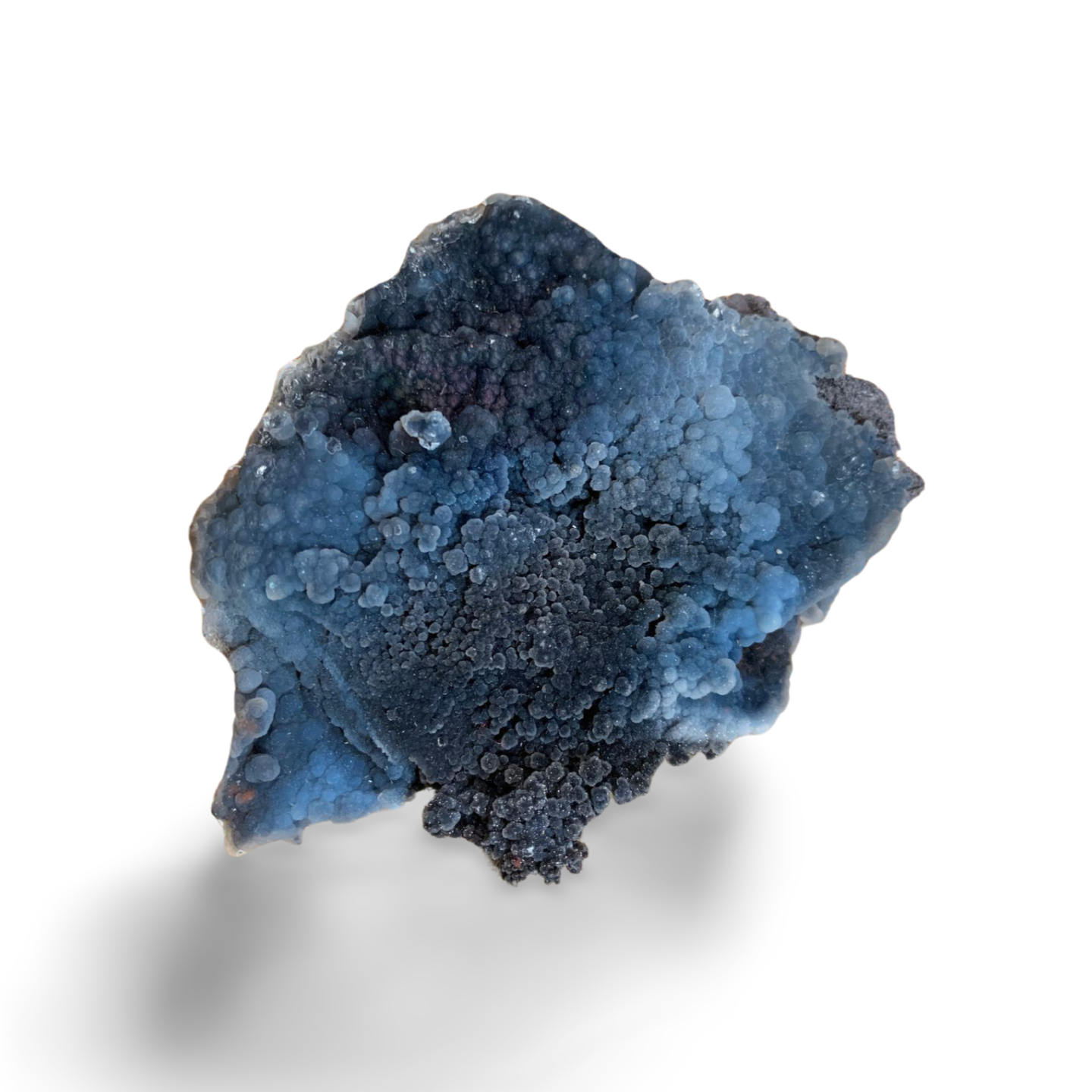 BLUE DRUZY VELVET IRIDESCENT GRAPE AGATE SPECIMEN