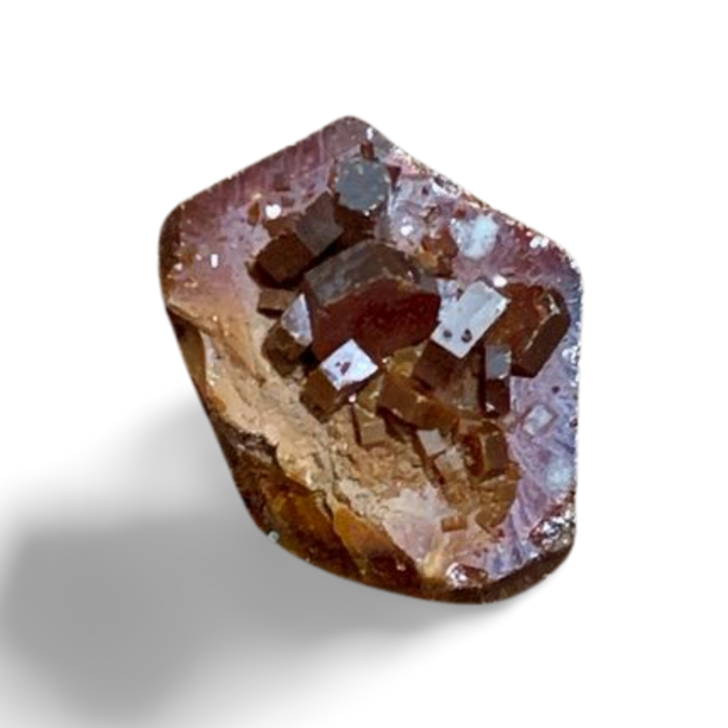 VANADINITE HEXAGONAL CRYSTAL