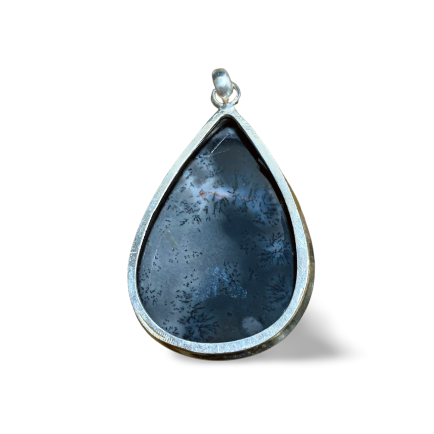 DENDRITIC OPAL / MERLINITE SILVER PENDANT