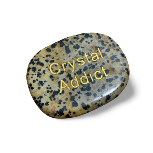 DALMATION JASPER CRYSTAL ADDICT PALM STONE