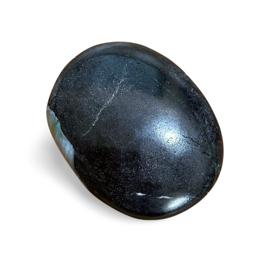 BLACK CHROMITE PALM STONE