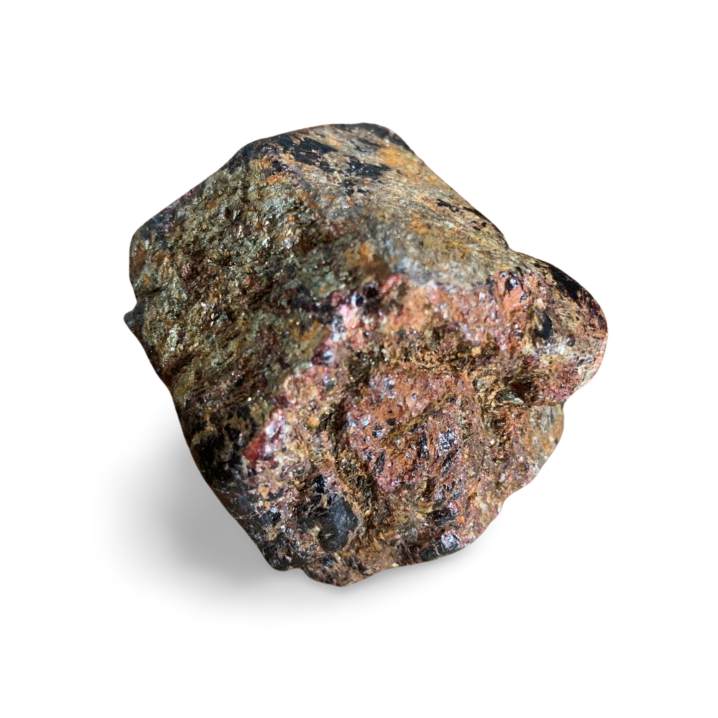 LARGE RHOMBIC TURKISH GARNET with SCHIST