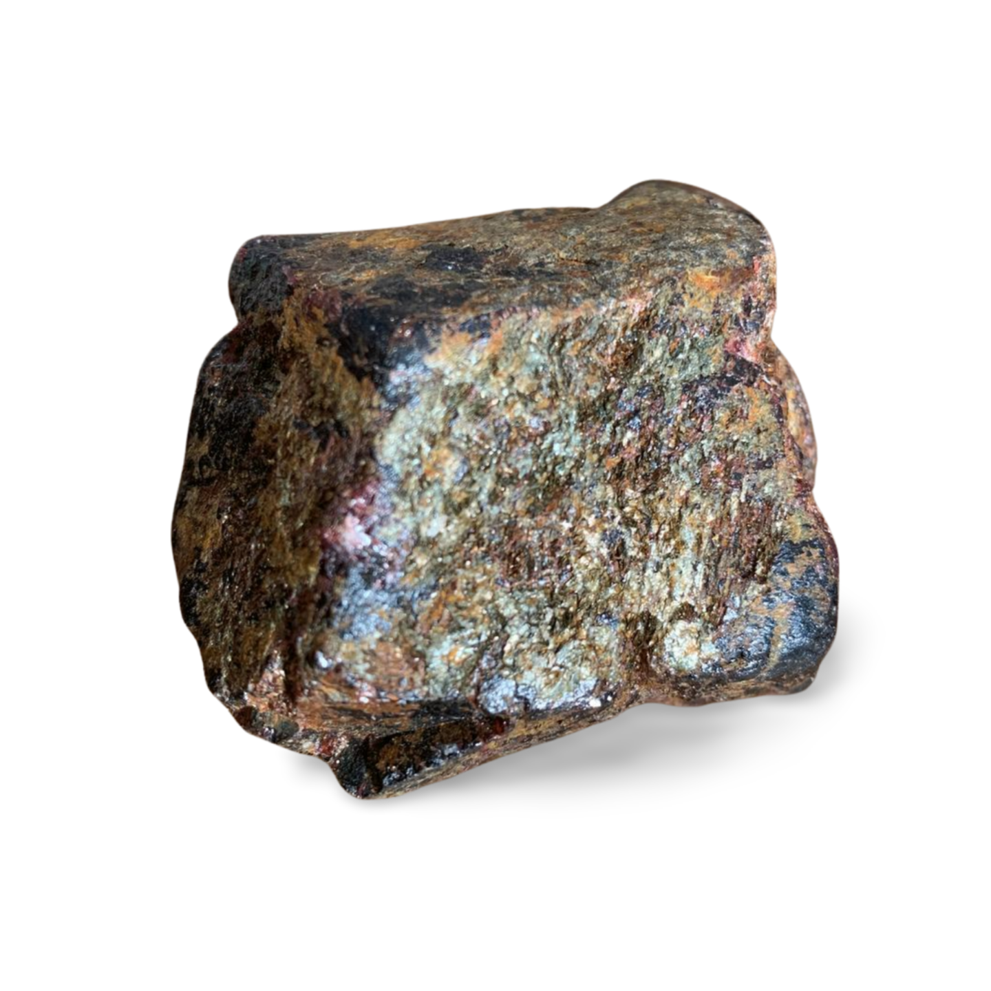 LARGE RHOMBIC TURKISH GARNET with SCHIST