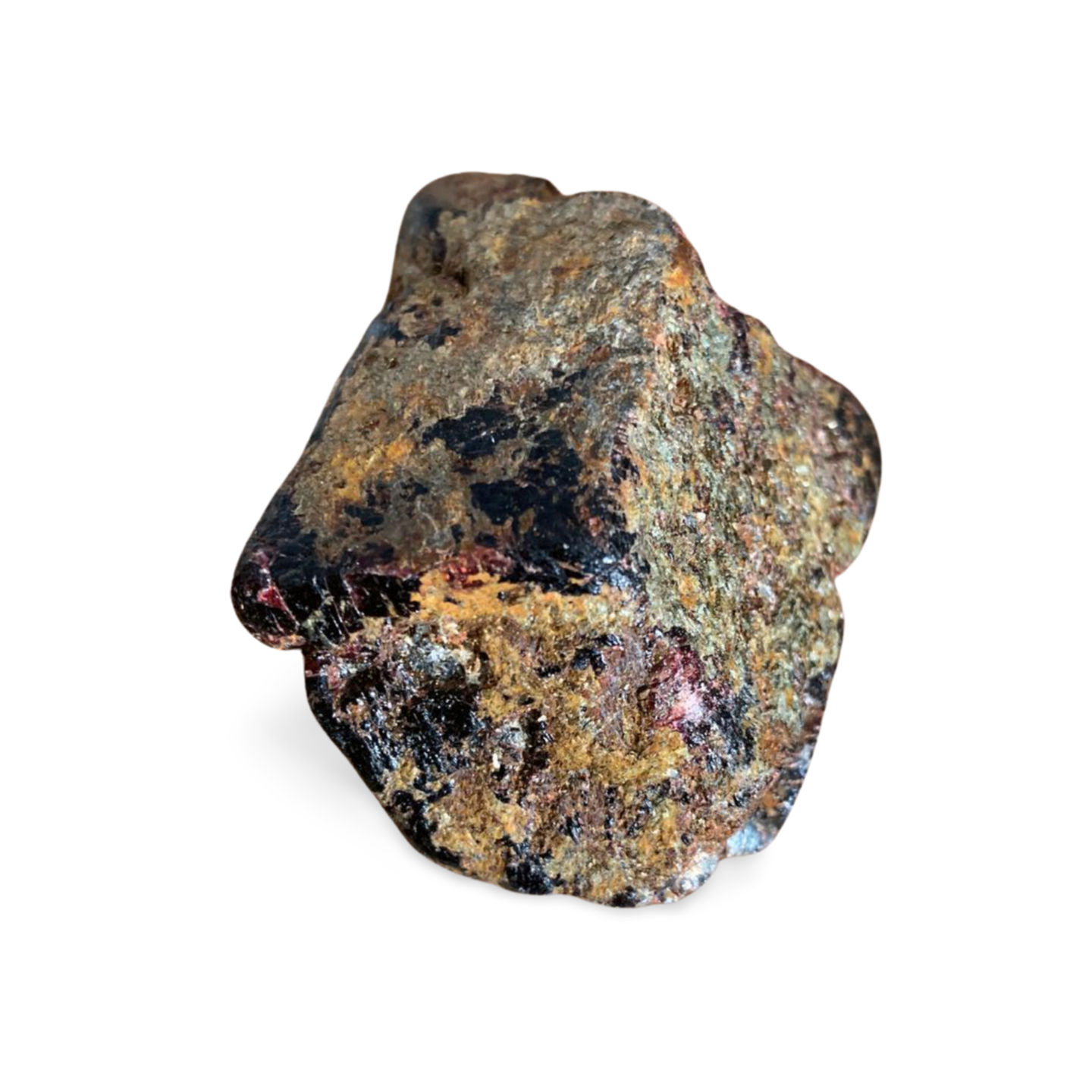 LARGE RHOMBIC TURKISH GARNET with SCHIST