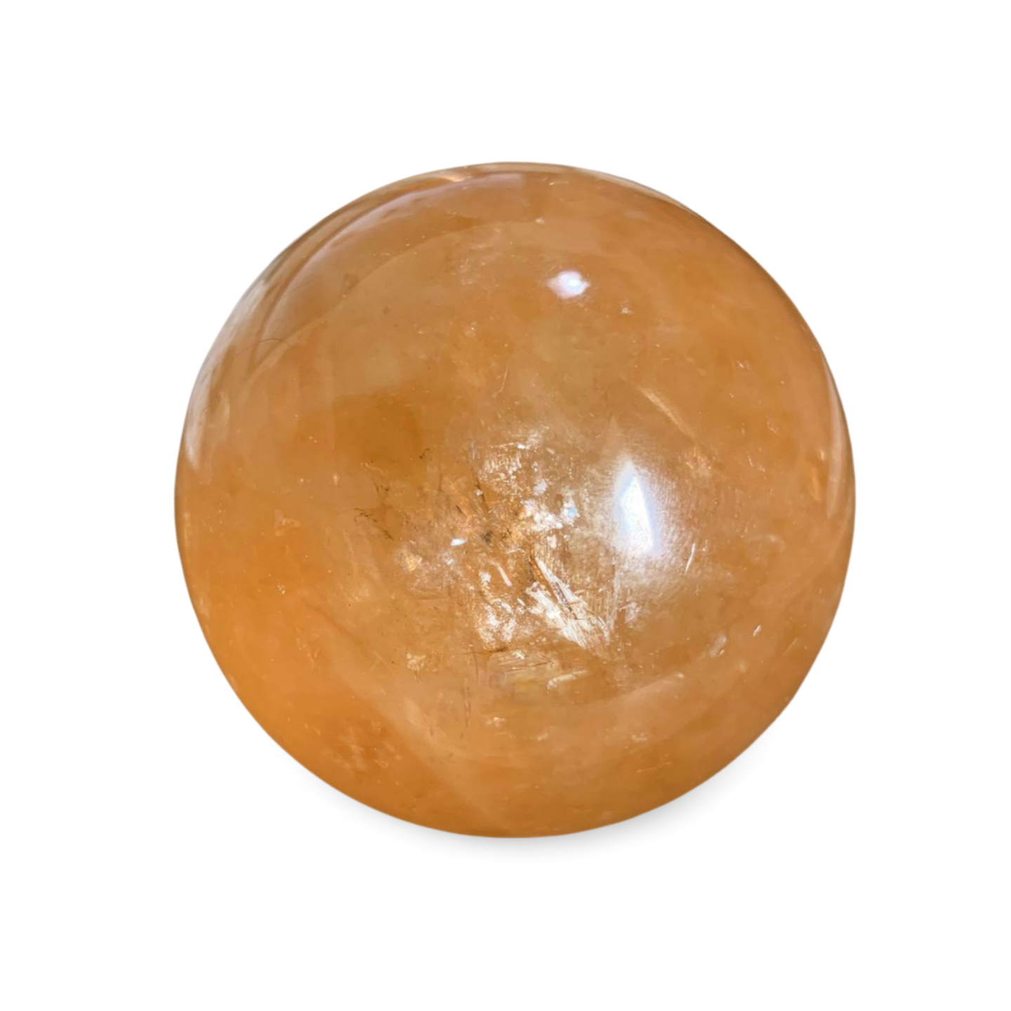 HONEY CALCITE SPHERE 57.9mm