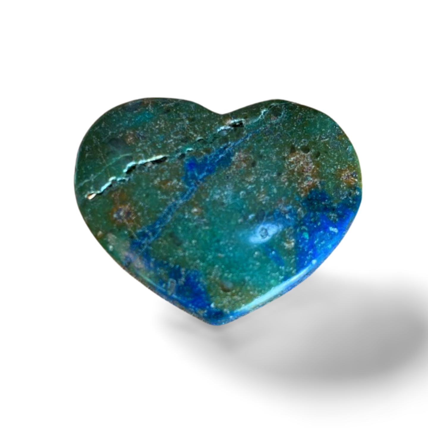 AZURITE, CHRYSOCOLLA & CUPRITE HEART