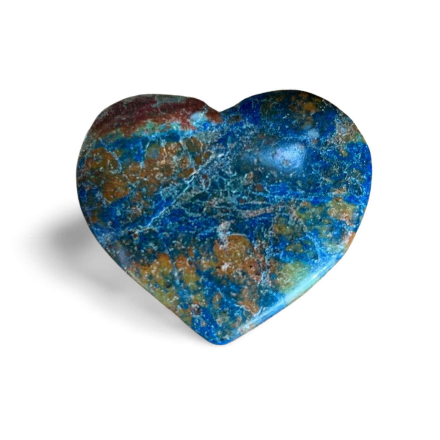 AZURITE, CHRYSOCOLLA & CUPRITE HEART