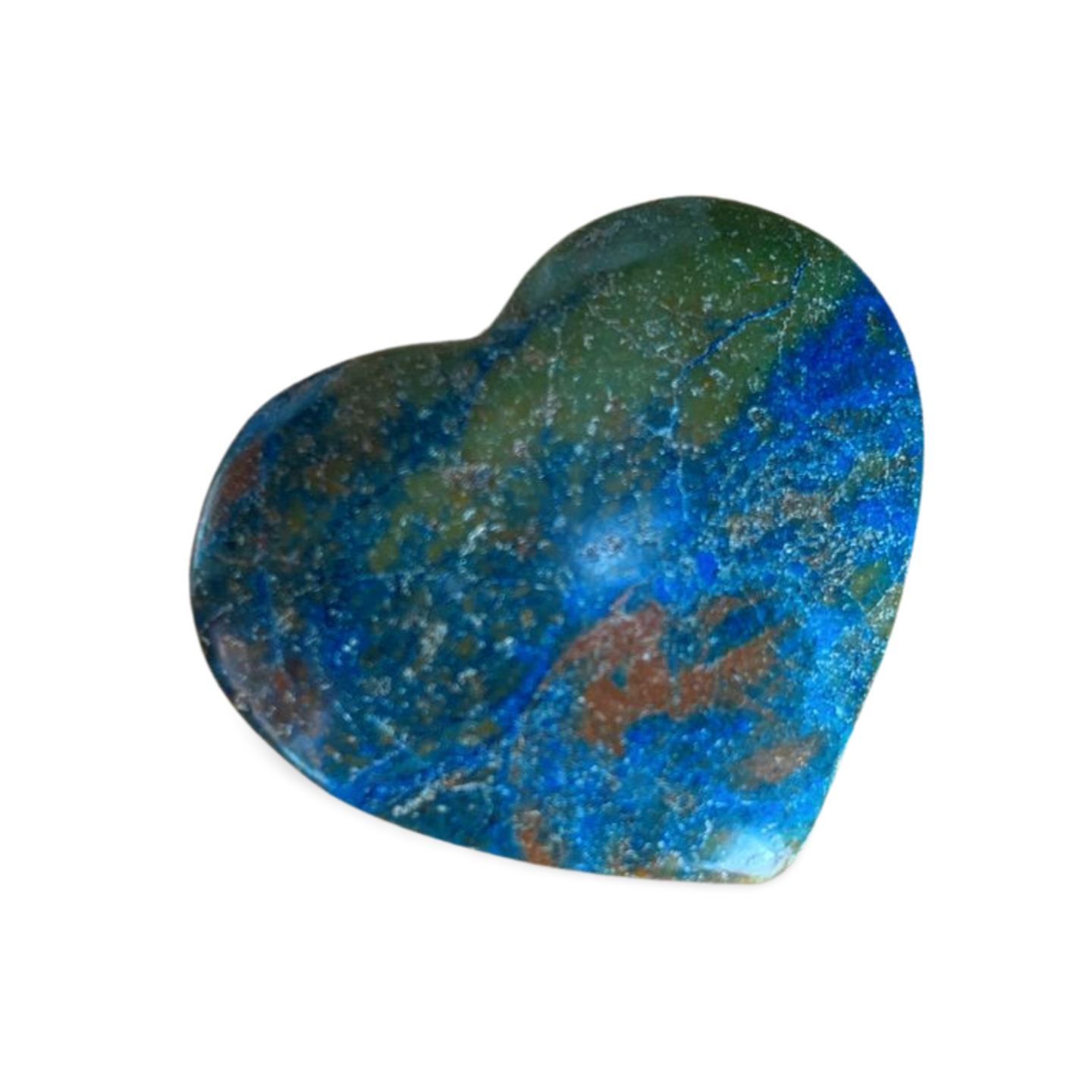 AZURITE, CHRYSOCOLLA & CUPRITE HEART