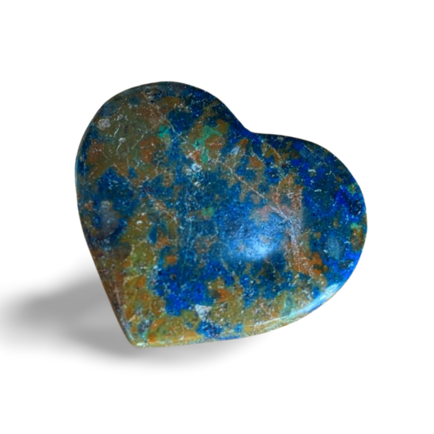 AZURITE, CHRYSOCOLLA & CUPRITE HEART