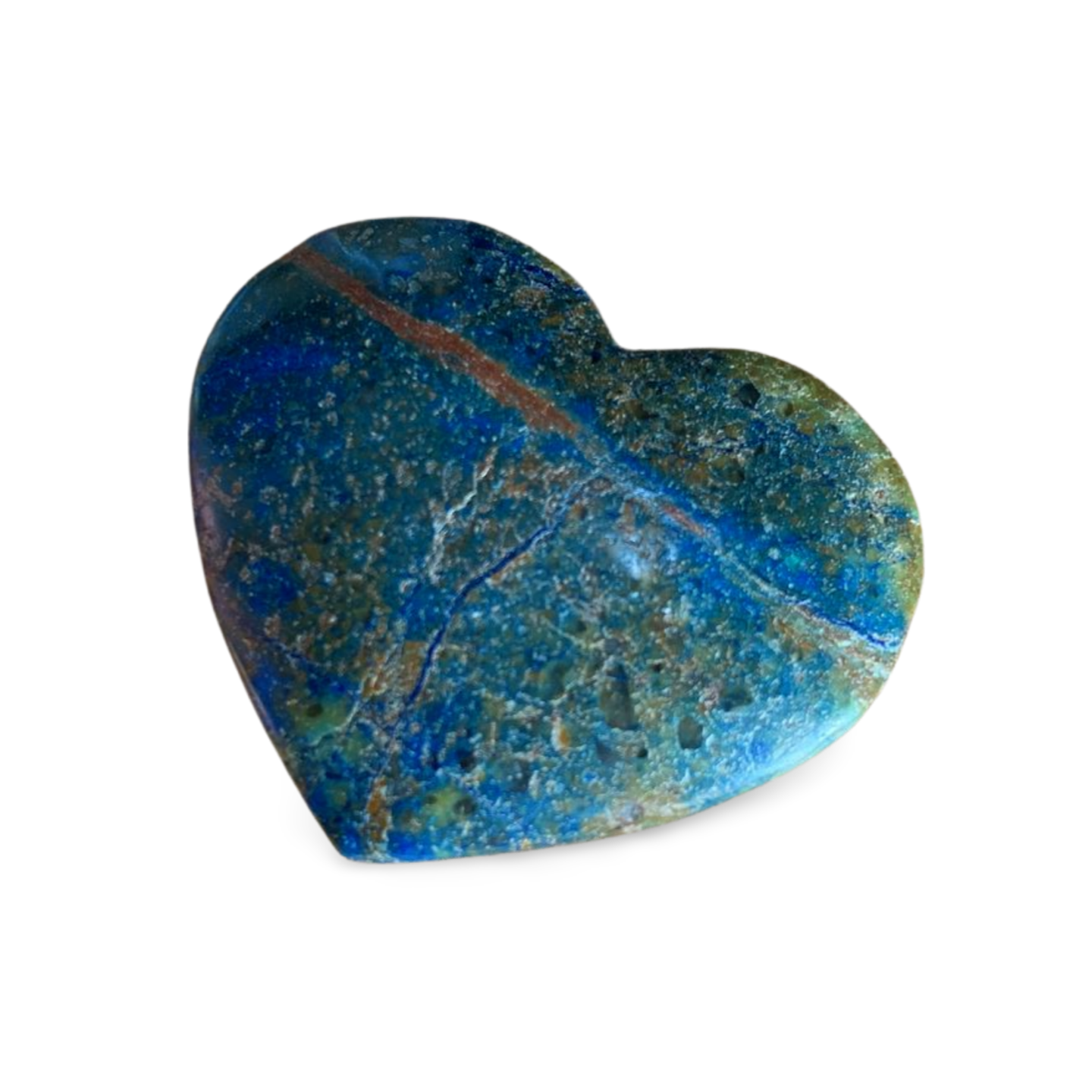 AZURITE, CHRYSOCOLLA & CUPRITE HEART