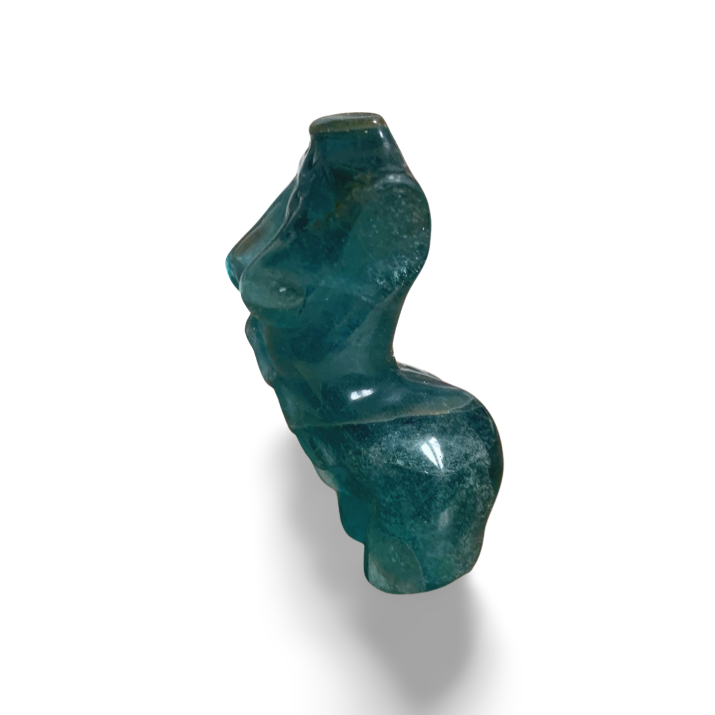 BLUE GREEN FLUORITE SNAKE NUDE LADY BODY