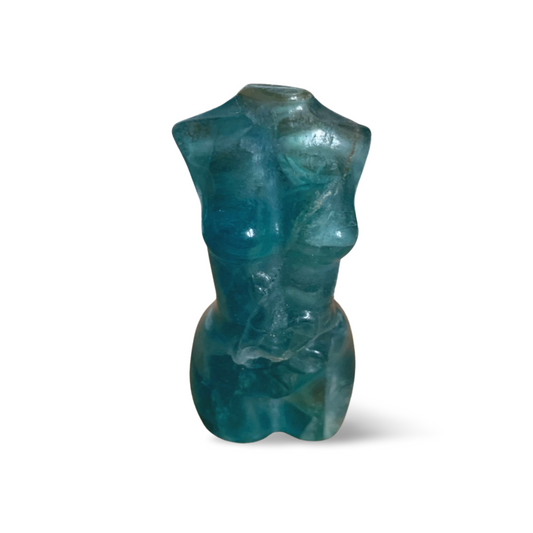 BLUE GREEN FLUORITE SNAKE NUDE LADY BODY