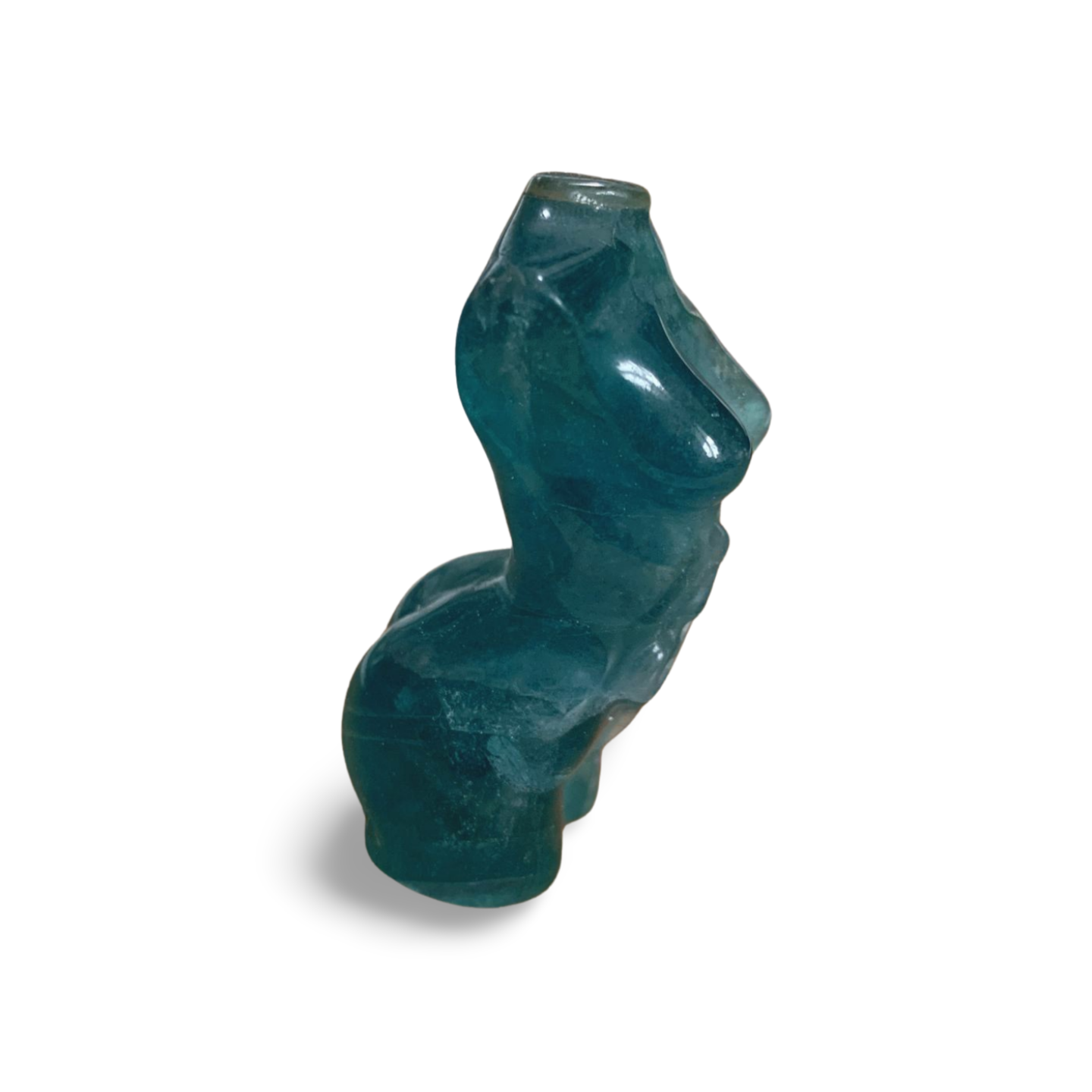 BLUE GREEN FLUORITE SNAKE NUDE LADY BODY