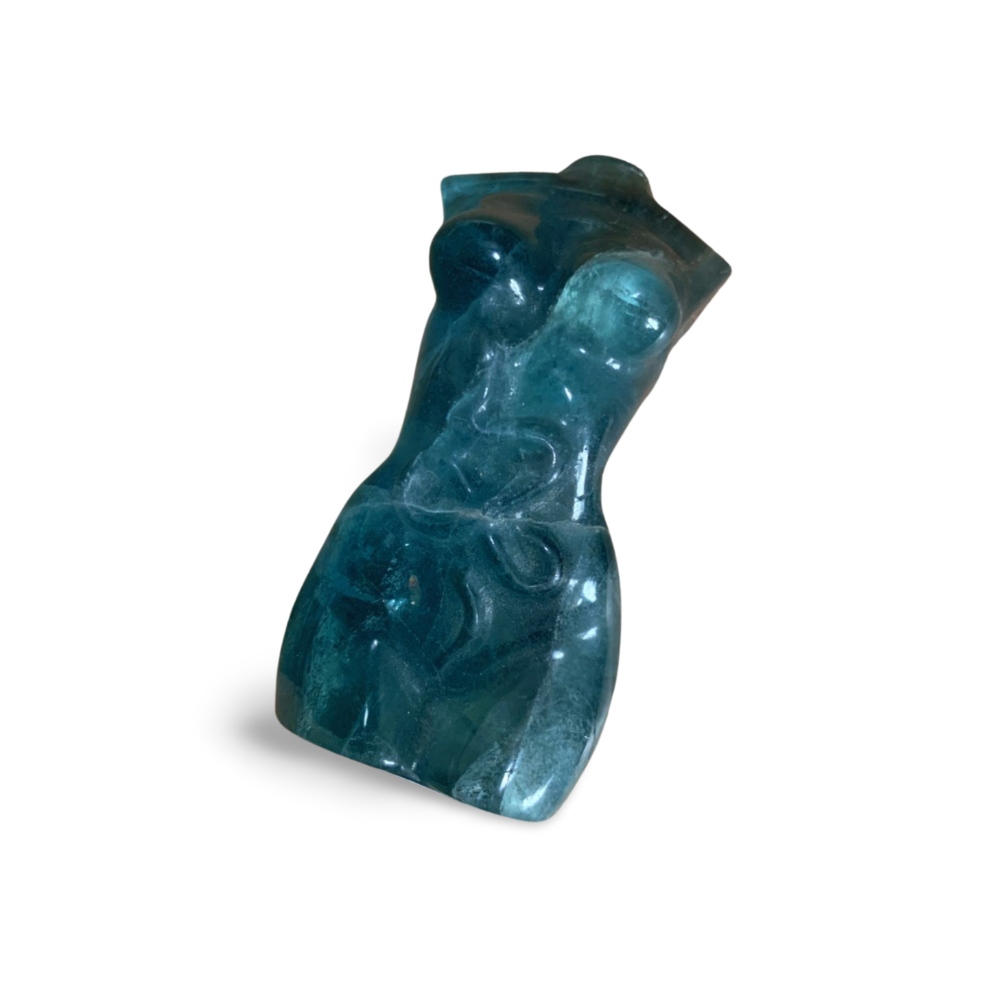 BLUE GREEN FLUORITE SNAKE NUDE LADY BODY