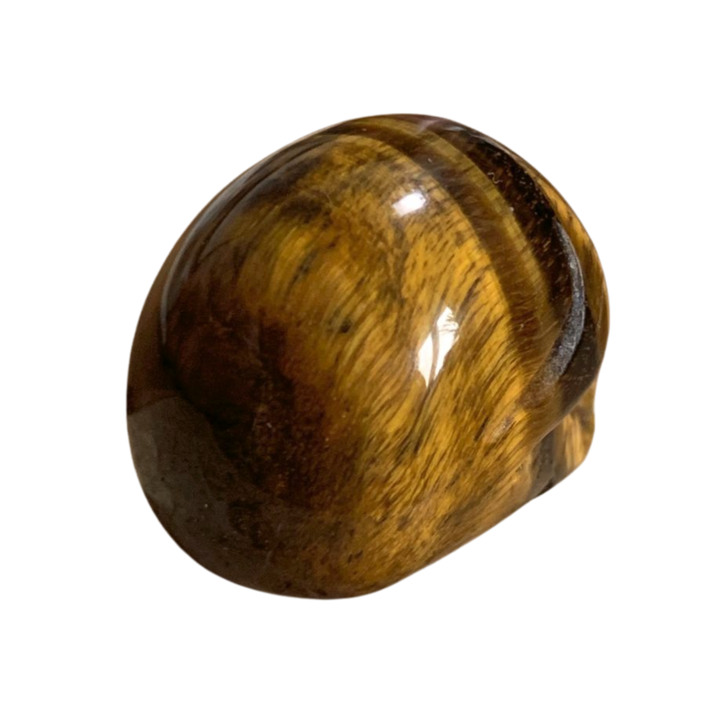 TIGER'S EYE SMALL SKULL CARVING