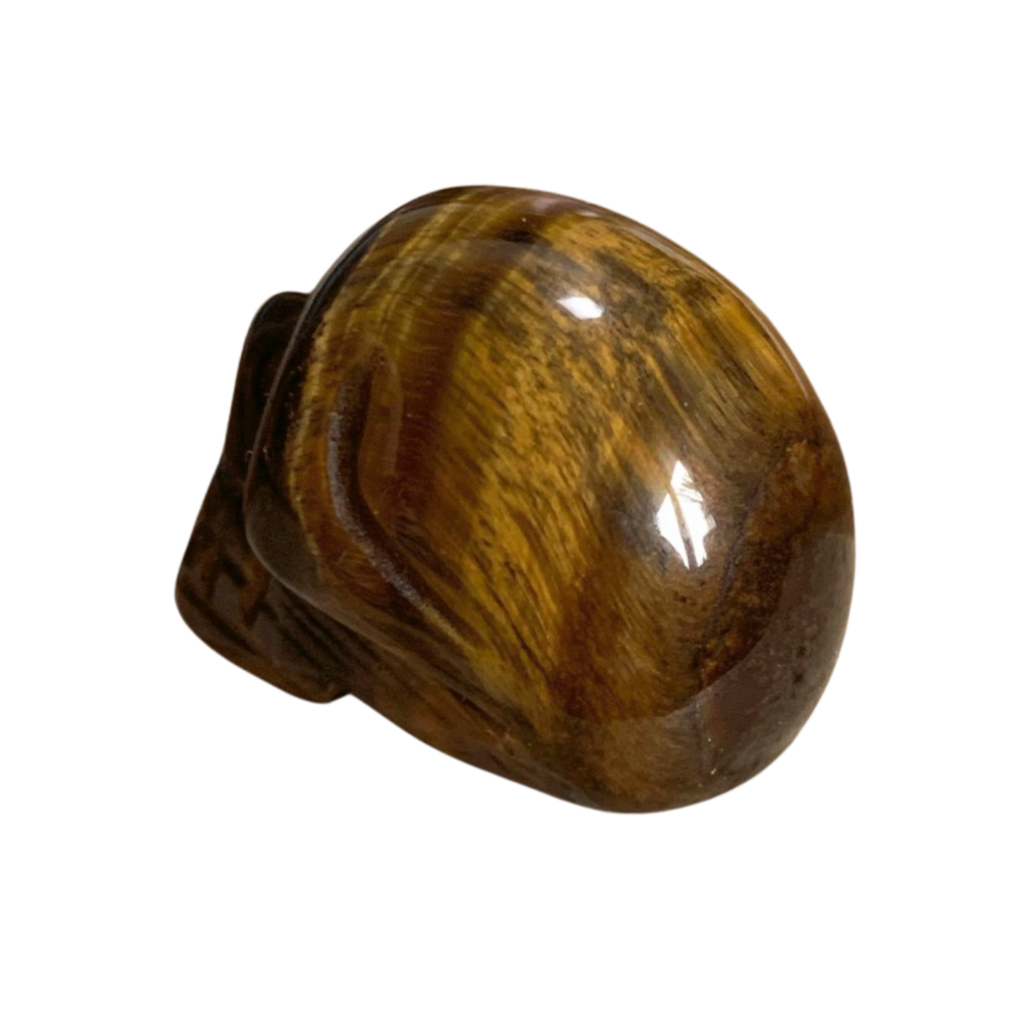 TIGER'S EYE SMALL SKULL CARVING