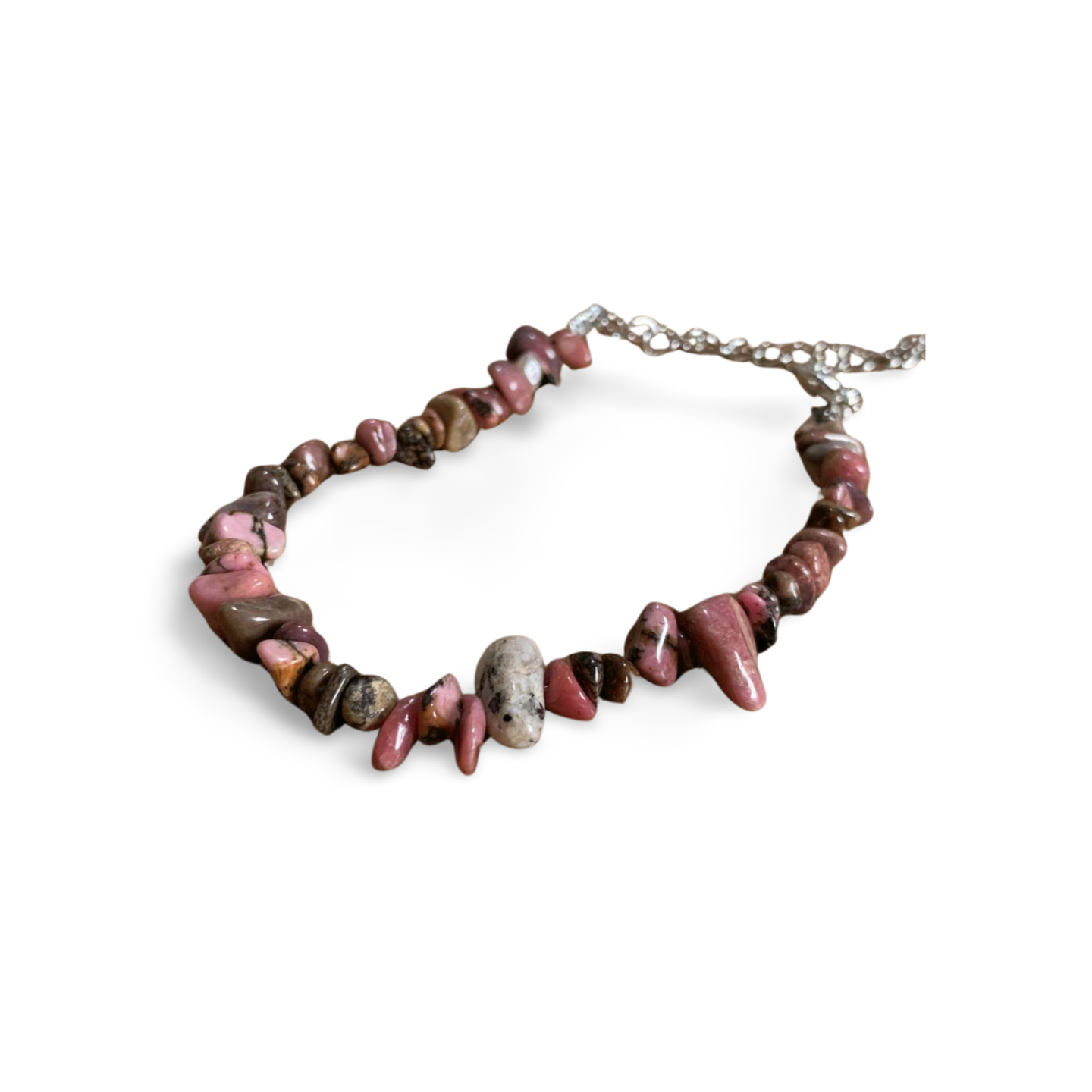 RHODONITE CHIP BRACELET