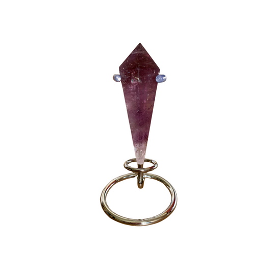 HIGH GRADE PHANTOM AMETHYST WAND on STAND