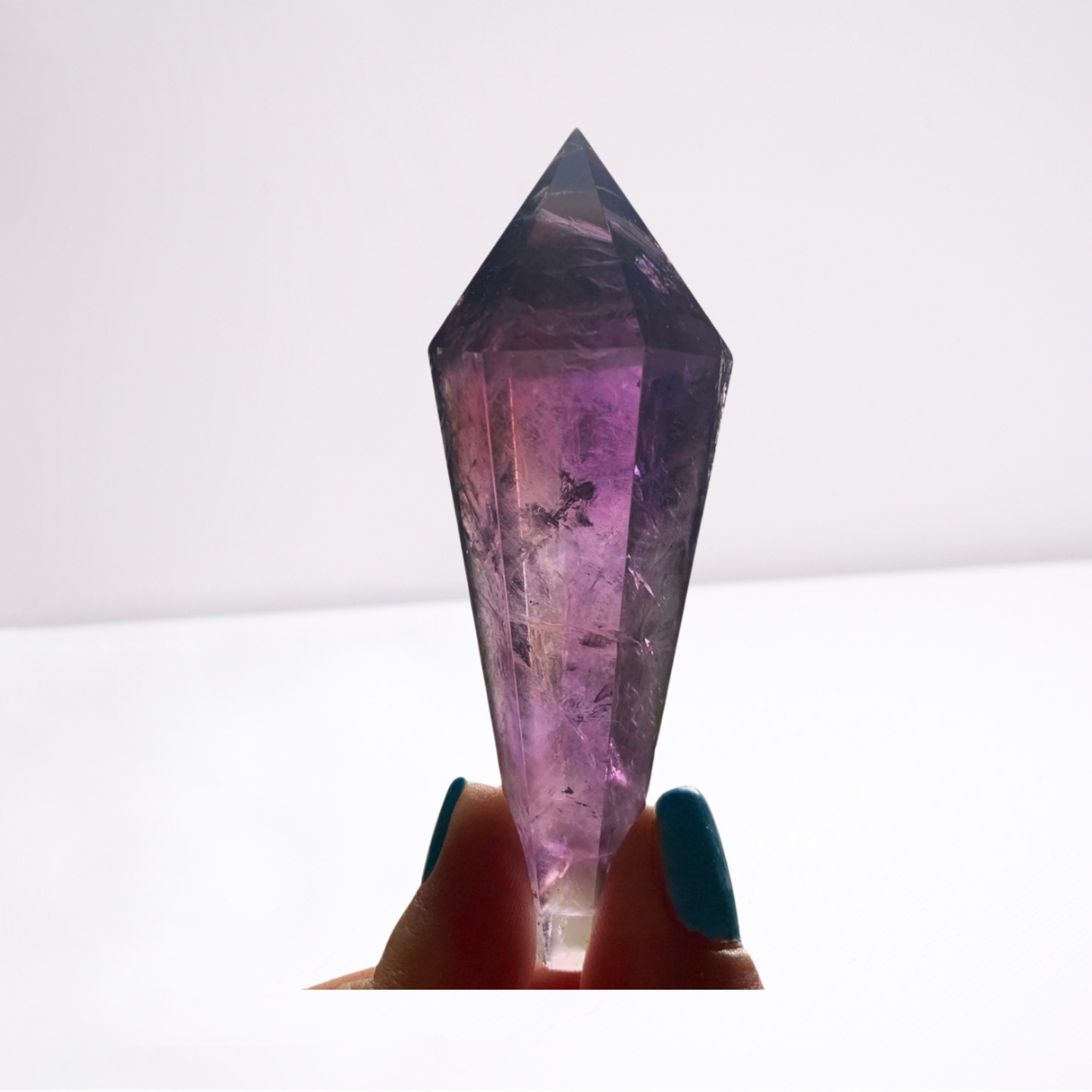 HIGH GRADE PHANTOM AMETHYST WAND on STAND