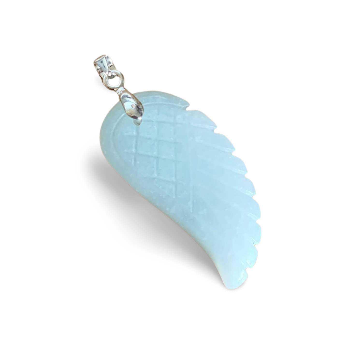 CARIBBEAN CALCITE ANGEL WING PENDANT