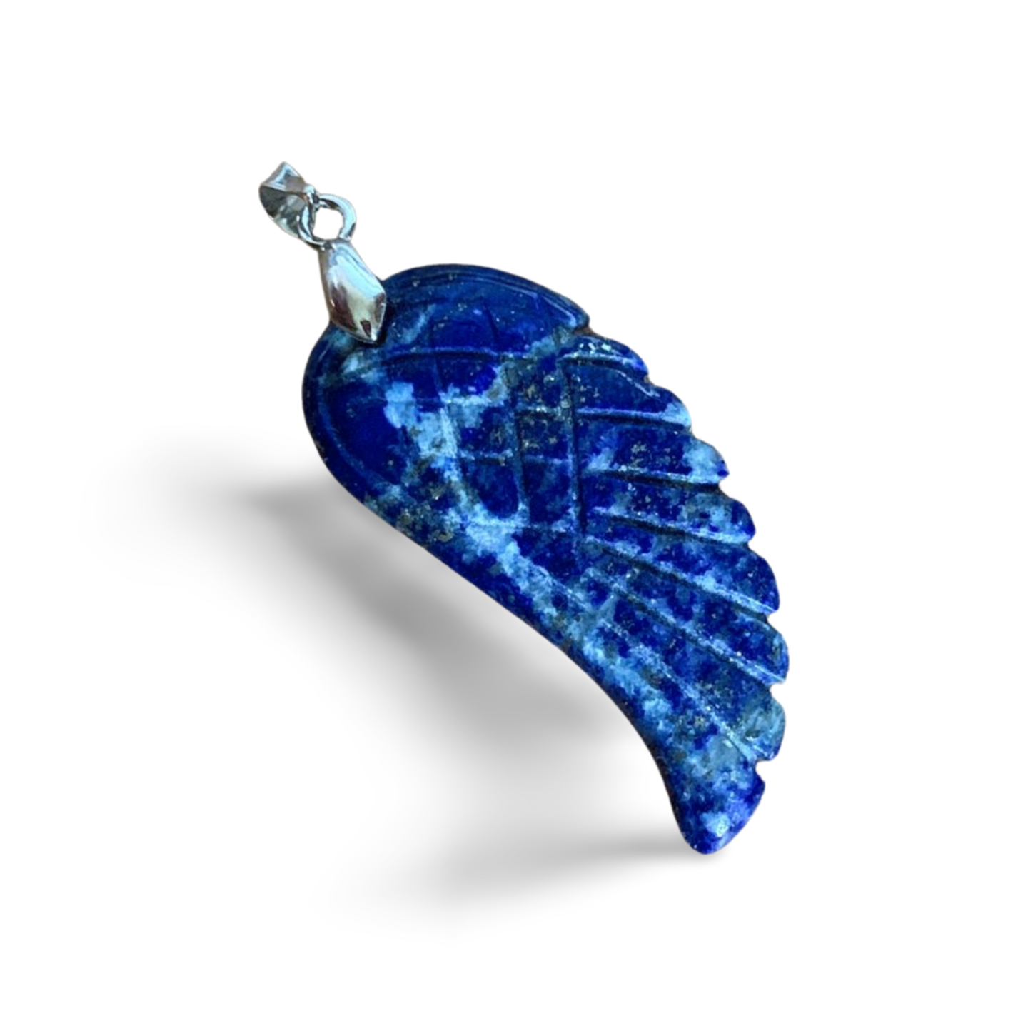 LAPIS LAZULI ANGEL WING PENDANT