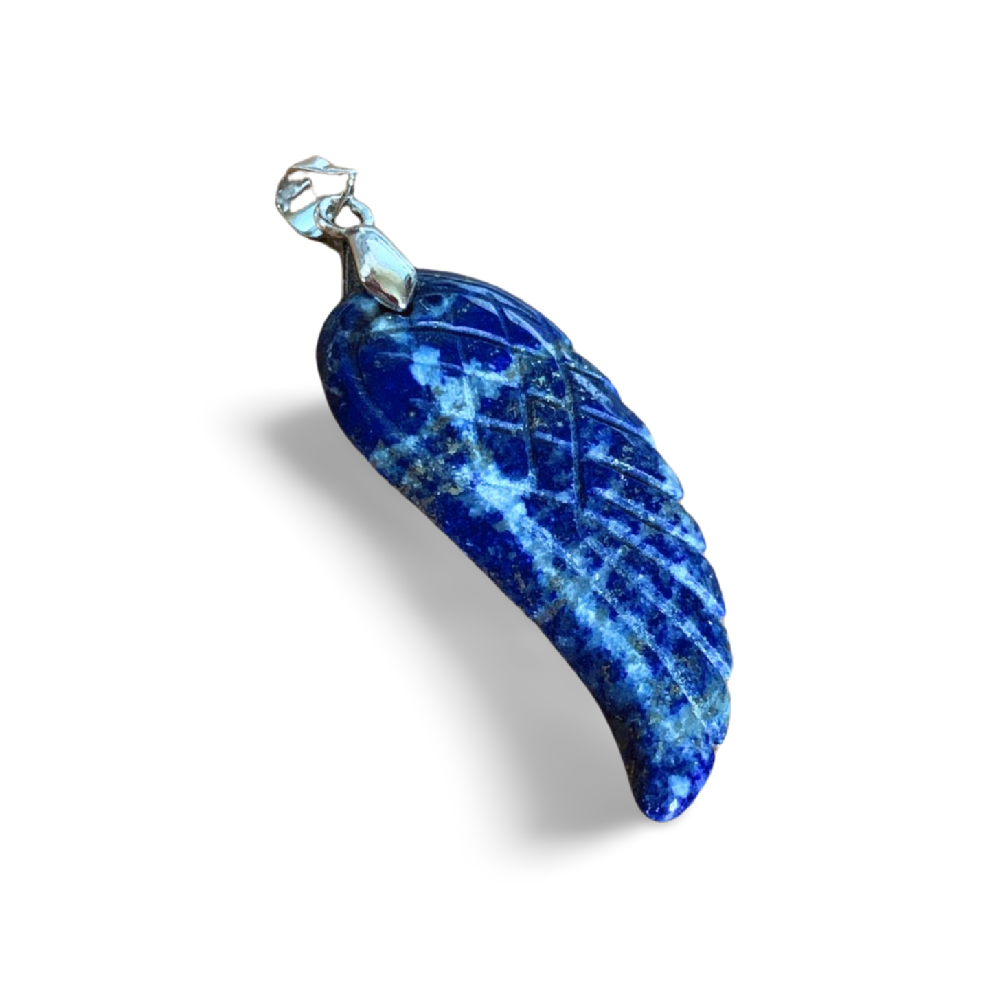 LAPIS LAZULI ANGEL WING PENDANT