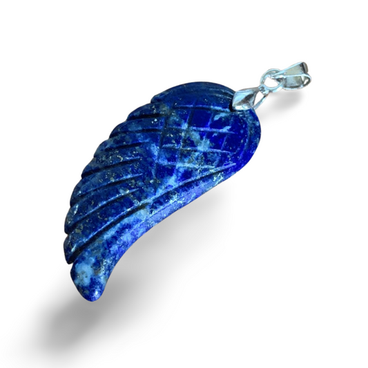 LAPIS LAZULI ANGEL WING PENDANT