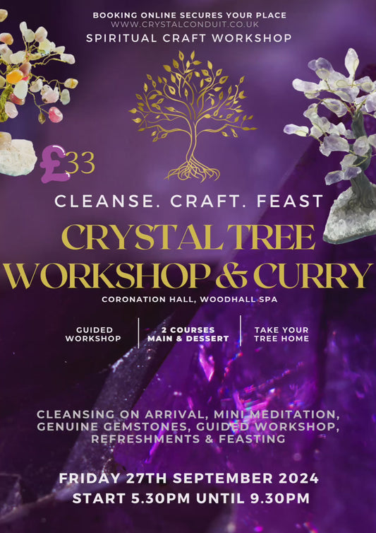 CRYSTAL TREE WORKSHOP & CURRY - Coronation Hall, Woodhall Spa, Lincolnshire