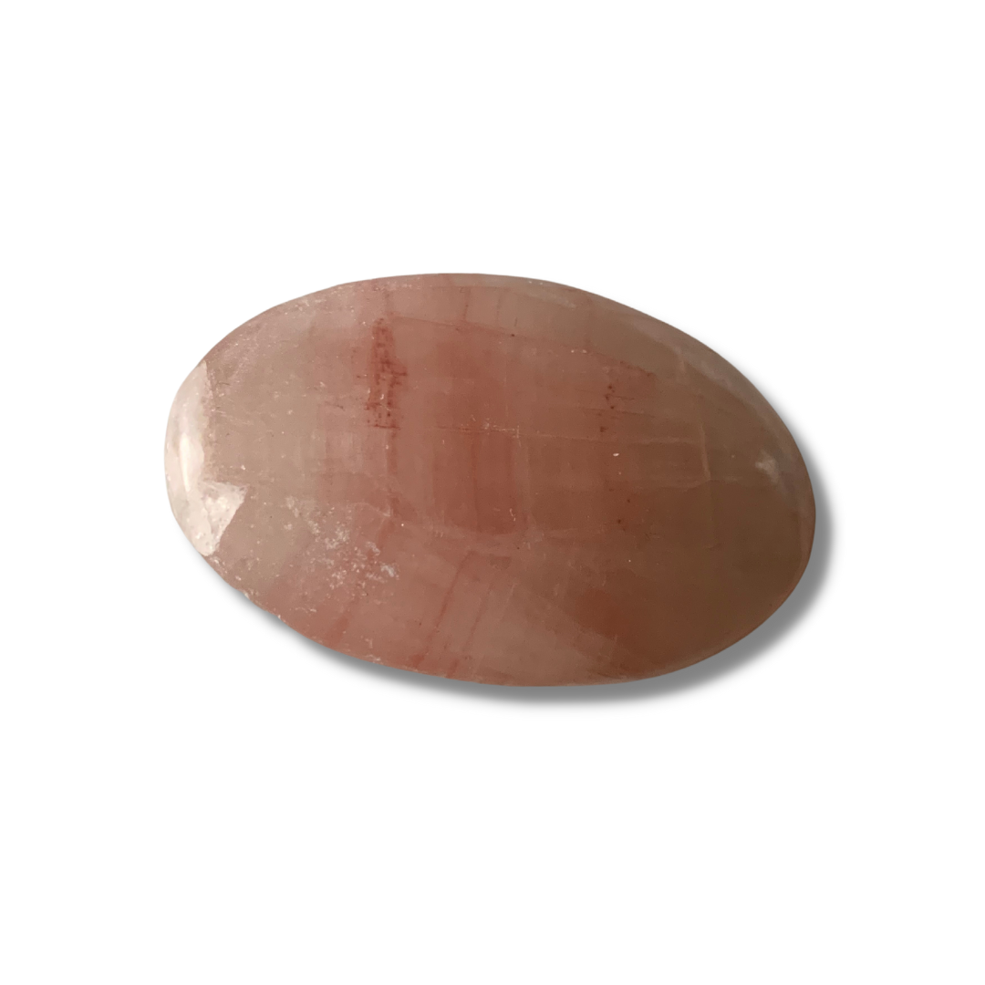 ROSE CALCITE PALM STONE