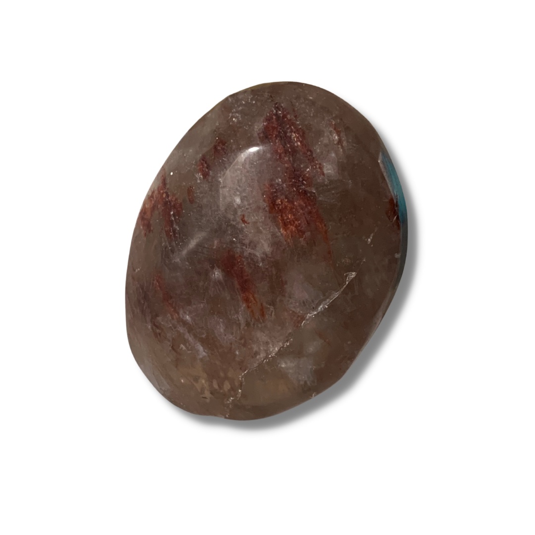 FIRE QUARTZ MOONSTONE PALM STONES B GRADE