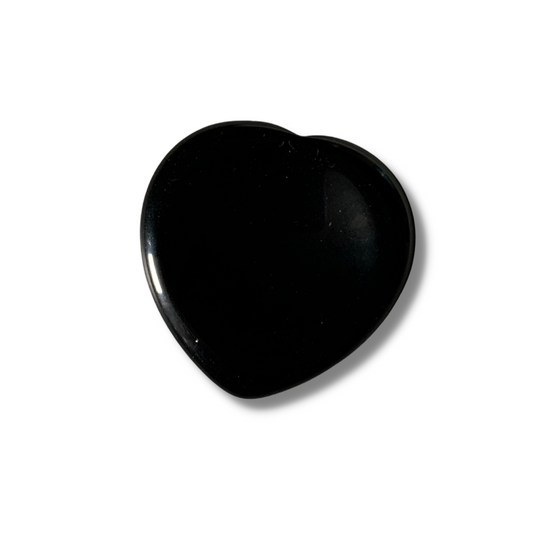 OBSIDIAN HEART WORRY STONE