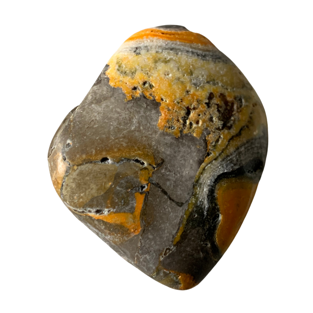 BUMBLE BEE JASPER PALM STONE