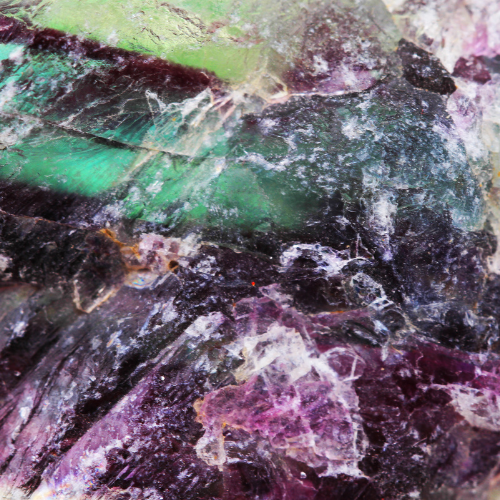 RAINBOW FLUORITE & MULTI-COLOURED FLUORITE RAW CRYSTALS